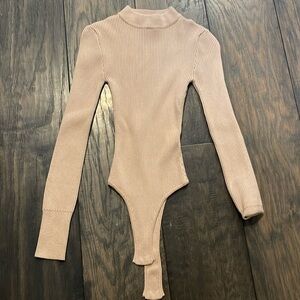 JLUXLABEL beige bodysuit.